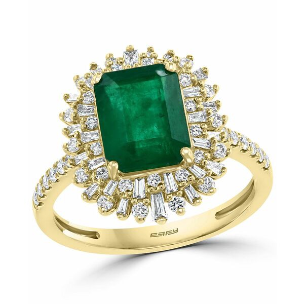 エフィー コレクション レディース リング アクセサリー EFFY® Emerald (2-1/5 ct. t.w.) & Diamond (1/2 ct. t.w.) Ring in 14k Gol