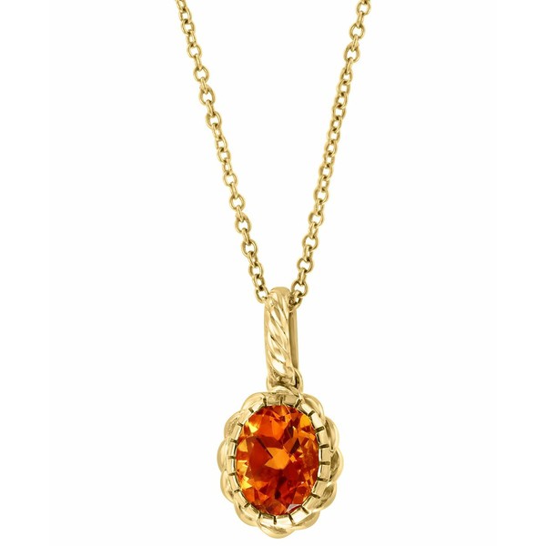 エフィー コレクション レディース ネックレス・チョーカー・ペンダントトップ アクセサリー EFFY® Citrine Oval 18" Pendant Neckla