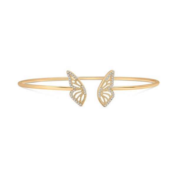 ラップド レディース ブレスレット・バングル・アンクレット アクセサリー Diamond Butterfly Wing Bangle Bracelet (1/6 ct. t.w.) in