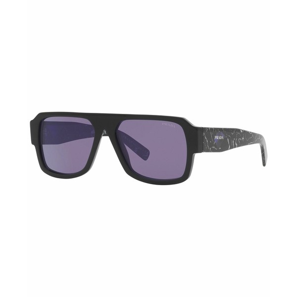 プラダ メンズ サングラス・アイウェア アクセサリー Men's Sunglasses, 56 Black