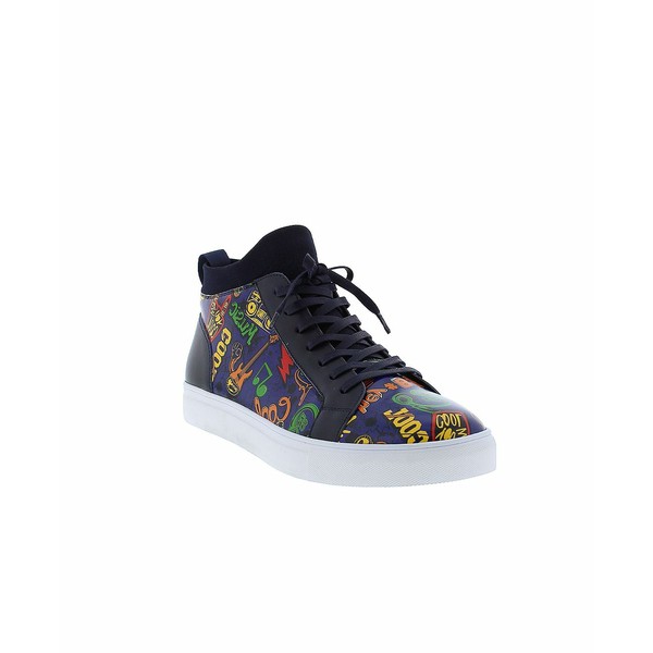 フレンチコネクション メンズ スニーカー シューズ Men's Pixel High-Top Sneakers Navy