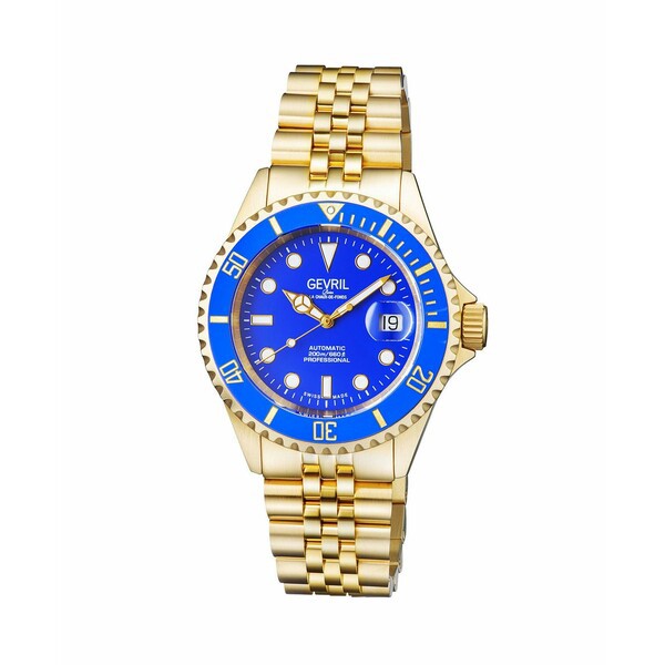 ジェビル メンズ 腕時計 アクセサリー Men's Wall Street Gold-Tone Ion Plating Swiss Automatic Bracelet Watch 43 mm Gold-Tone