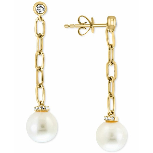 エフィー コレクション レディース ピアス＆イヤリング アクセサリー EFFY® Cultured Freshwater Pearl (8mm) & Diamond (1/6 ct. t.