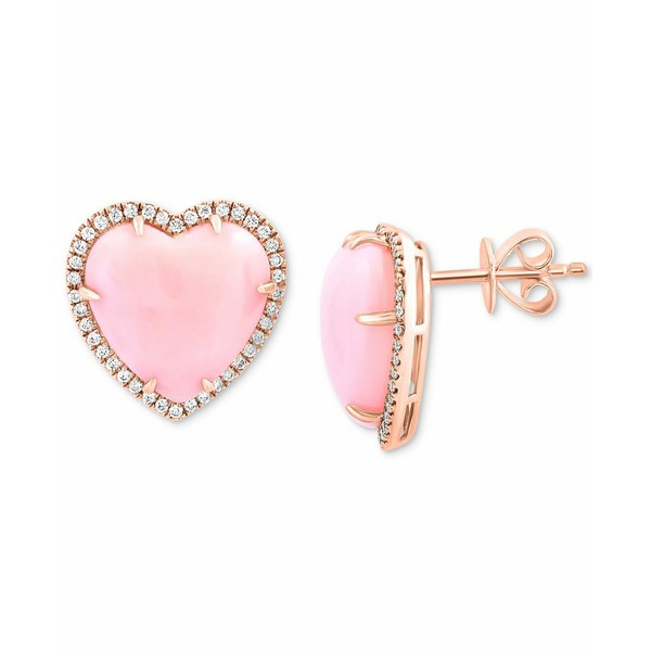 エフィー コレクション レディース ピアス＆イヤリング アクセサリー EFFY® Pink Opal (6-9/10 ct. t.w.) & Diamond (1/4 ct. t.w.)