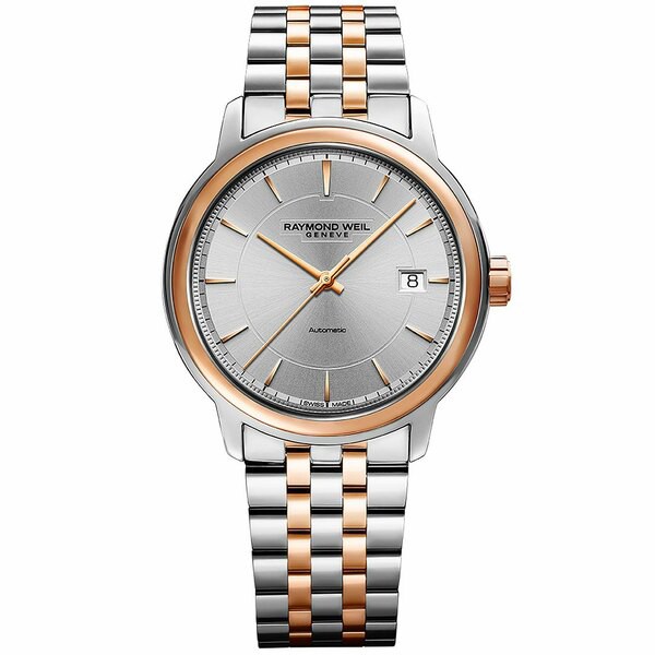 レイモンドウェイル メンズ 腕時計 アクセサリー Men's Swiss Automatic Maestro Two-Tone Stainless Steel Bracelet Watch 39mm Silver