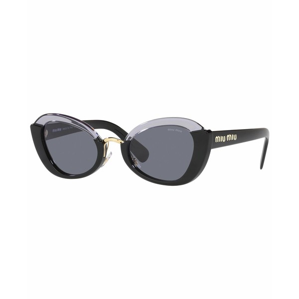 ミュウミュウ レディース サングラス＆アイウェア アクセサリー Women's Sunglasses, MU 05WS 53 Black