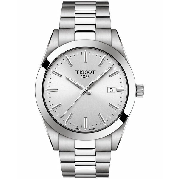 ティソット メンズ 腕時計 アクセサリー Men's Swiss T-Classic Gentleman Stainless Steel Bracelet Watch 40mm Silver