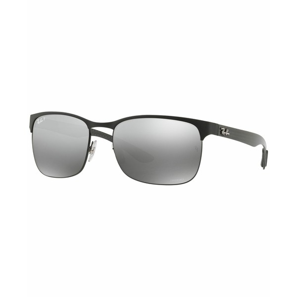 レイバン レディース サングラス＆アイウェア アクセサリー Polarized Sunglasses , RB8319 CHROMANCE BLACK/GREY MIRROR POLAR