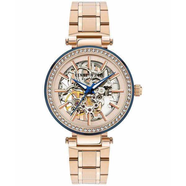 ケネスコール レディース 腕時計 アクセサリー Women's Automatic Rose Gold-Tone Steel Bracelet Watch 35mm Rose Gold