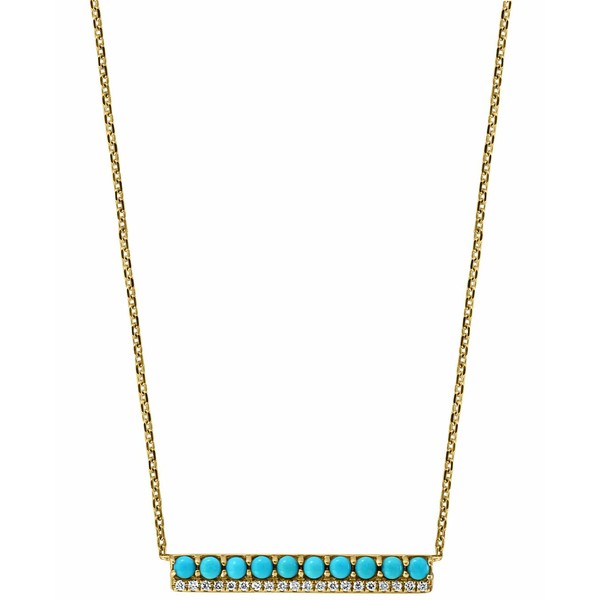 エフィー コレクション レディース ネックレス・チョーカー・ペンダントトップ アクセサリー EFFY® Turquoise & Diamond (1/20 ct. t