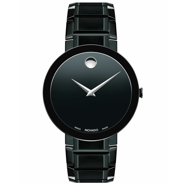 モバド メンズ 腕時計 アクセサリー Men's Swiss Sapphire Black PVD Stainless Steel Bracelet Watch 39mm Black