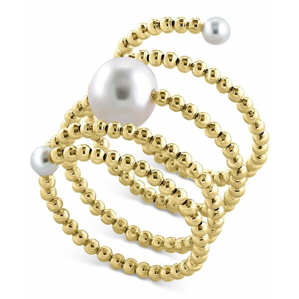 エフィー コレクション レディース リング アクセサリー EFFY® Cultured Freshwater Pearl (3 - 3-1/2mm & 8 - 8-1/2mm) Beaded Coil