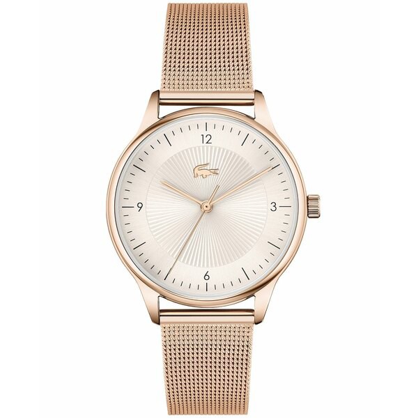 ラコステ レディース 腕時計 アクセサリー Women's Club Carnation Gold-Tone Mesh Bracelet Watch 34mm Gold