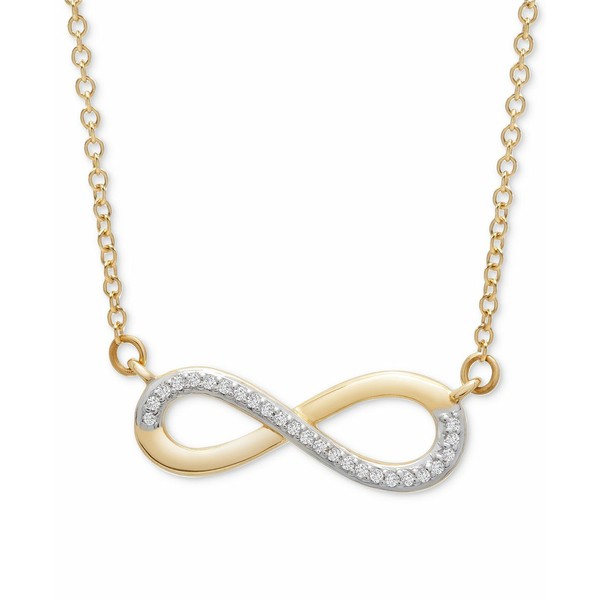 ラップド レディース ネックレス・チョーカー・ペンダントトップ アクセサリー Diamond Infinity 17" Pendant Necklace (1/20 ct. t.w.)