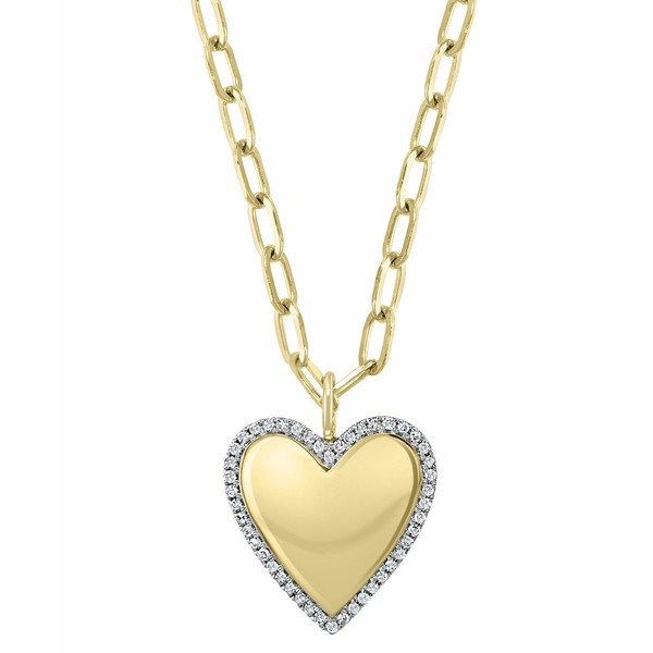 エフィー コレクション レディース ネックレス・チョーカー・ペンダントトップ アクセサリー EFFY® Diamond Heart 18" Pendant Neckl