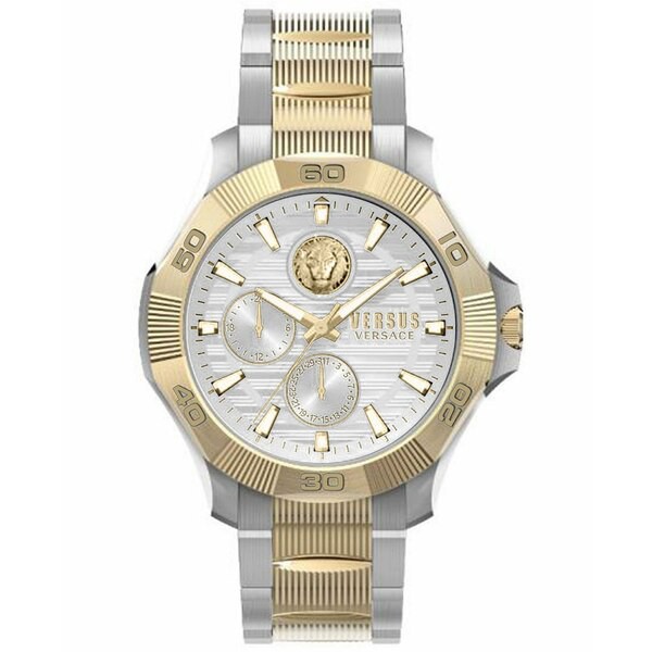 ヴェルサス ヴェルサーチ メンズ 腕時計 アクセサリー Versus by Versace Men's Dtla Gold-tone/Silver-tone Stainless Steel Bracelet W