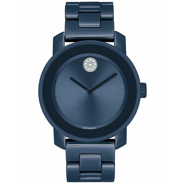 モバド レディース 腕時計 アクセサリー Women's Swiss Bold Evolution Blue Ceramic Bracelet Watch 36mm Blue