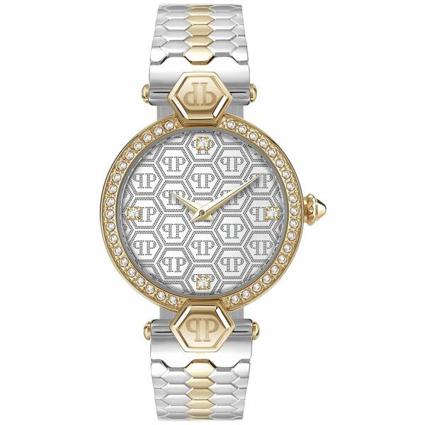 フィリッププレイン レディース 腕時計 アクセサリー Women's Plein Couture Two-Tone Guilloché Stainless Steel Bracelet Watch