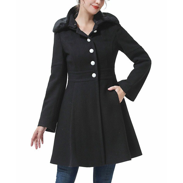 キミ アンド カイ レディース ジャケット＆ブルゾン アウター Women's Karlee Wool Coat Black