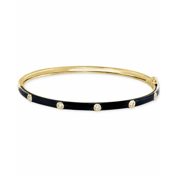 エフィー コレクション レディース ブレスレット・バングル・アンクレット アクセサリー EFFY® Diamond & Black Enamel Bangle Brace