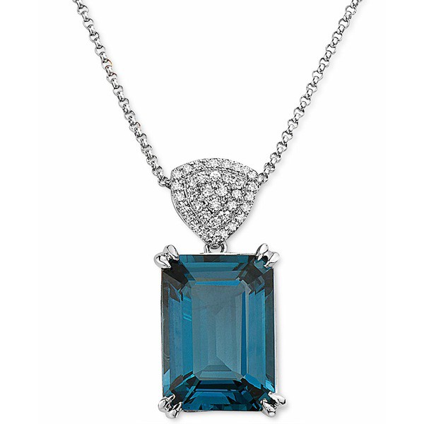 エフィー コレクション レディース ネックレス・チョーカー・ペンダントトップ アクセサリー EFFY® London Blue Topaz (8-1/10 ct. t