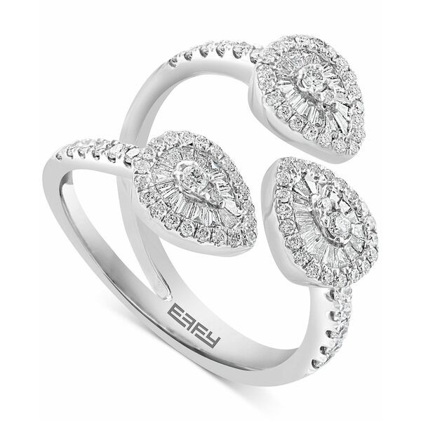 エフィー コレクション レディース リング アクセサリー EFFY® Diamond Triple Baguette Cluster Statement Ring (5/8 ct. t.w.) in