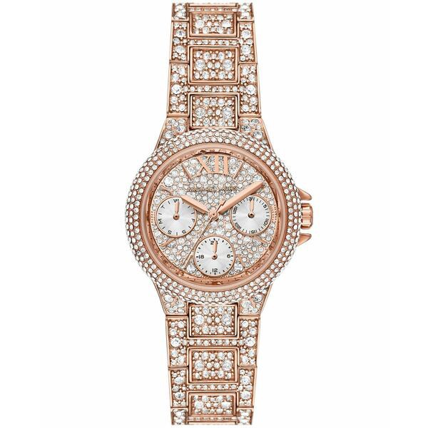 マイケルコース レディース 腕時計 アクセサリー Women's Camille Rose Gold-Tone Stainless Steel Bracelet Watch, 33mm Rose Gold-Tone