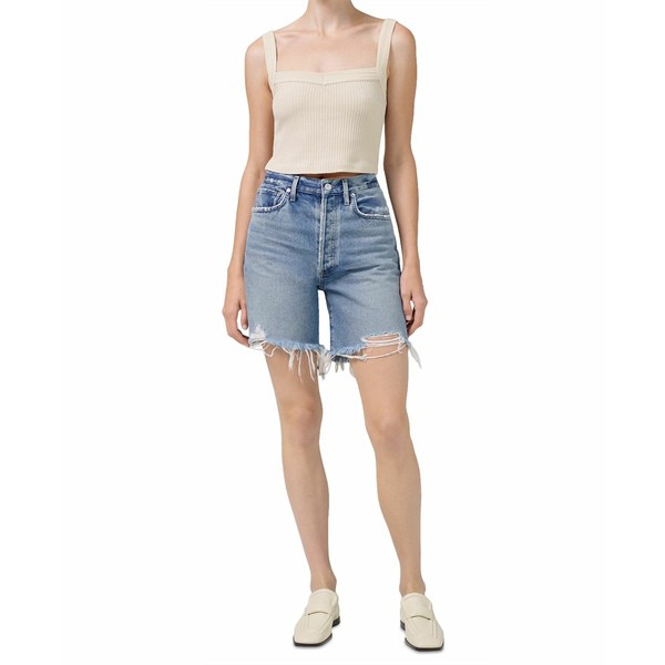 シチズンズ オブ ヒューマニティ レディース カジュアルパンツ ボトムス Camilla Cotton Frayed Denim Shorts Vanja