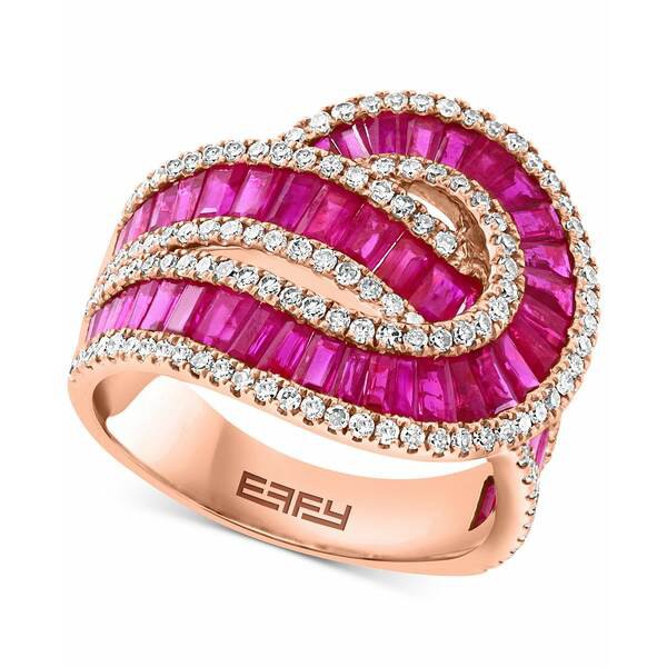 エフィー コレクション レディース リング アクセサリー EFFY® Ruby (3-1/4 ct. t.w.) & Diamond (5/8 ct. t.w.) Swirl Statement Ri