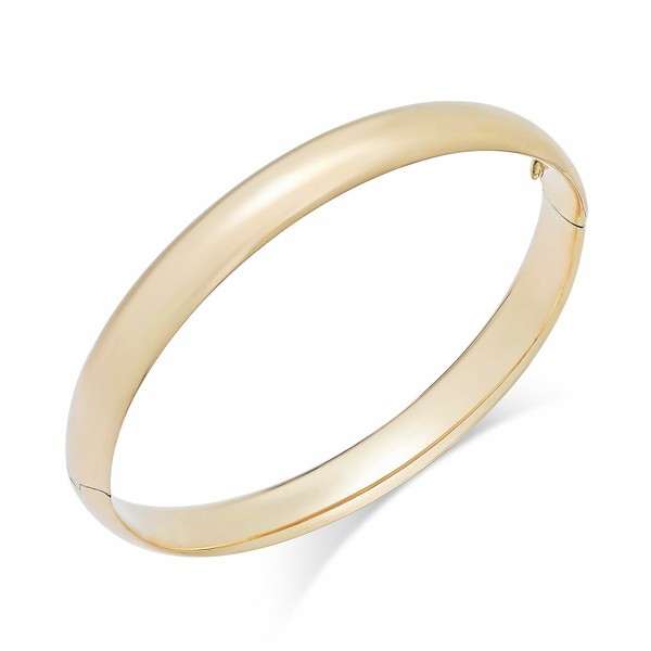 イタリアン ゴールド レディース ブレスレット・バングル・アンクレット アクセサリー High Polish Bangle Bracelet in 14k Gold Yellow