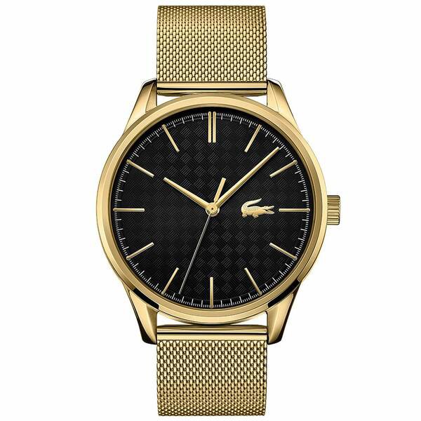 ラコステ メンズ 腕時計 アクセサリー Men's Vienna Gold Plated Bracelet Watch 42mm Gold