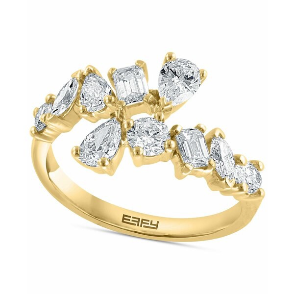 エフィー コレクション レディース リング アクセサリー EFFY® Diamond Multi-Cut Bypass Cluster Ring (1-1/3 ct. t.w.) in 14k Gol