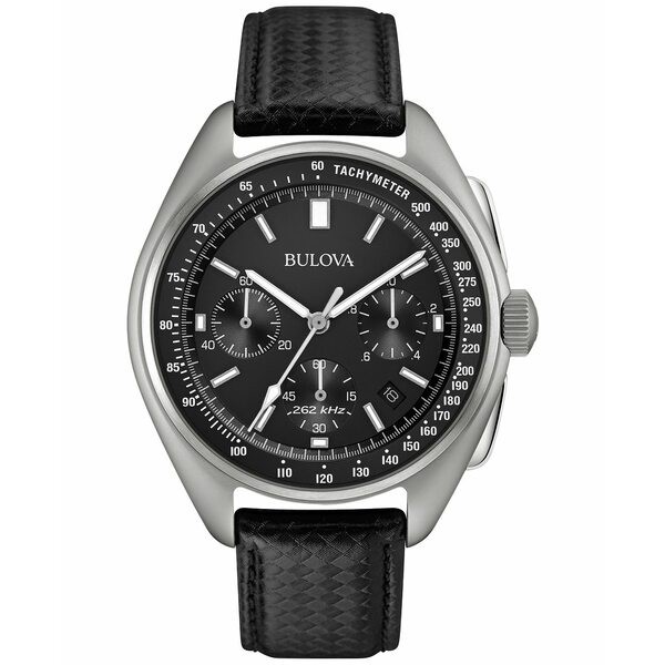 ブロバ メンズ 腕時計 アクセサリー LIMITED EDITION Men's Special Edition Lunar Pilot Chronograph Black Leather Strap & Nylon Stra