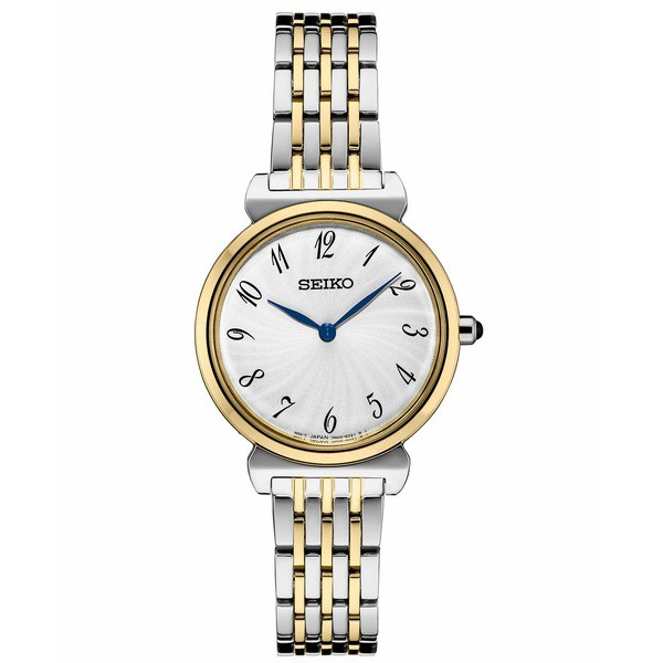 セイコー レディース 腕時計 アクセサリー Women's Essential Two-Tone Stainless Steel Bracelet Watch 29.6mm Two Tone