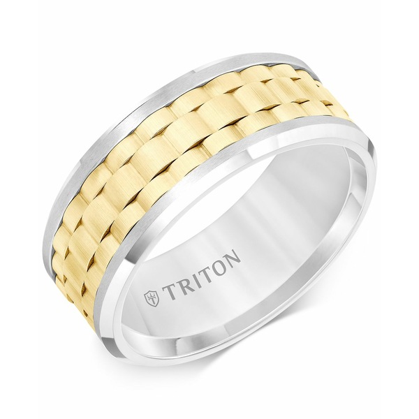 2022特価 トライトン レディース リング アクセサリー Two-Tone Comfort Fit Band in Tungsten Carbide Black/White/Yellow Tungstenの通販はau PAY マーケット - asty|商品ロットナンバー:496093001 正規品在庫
