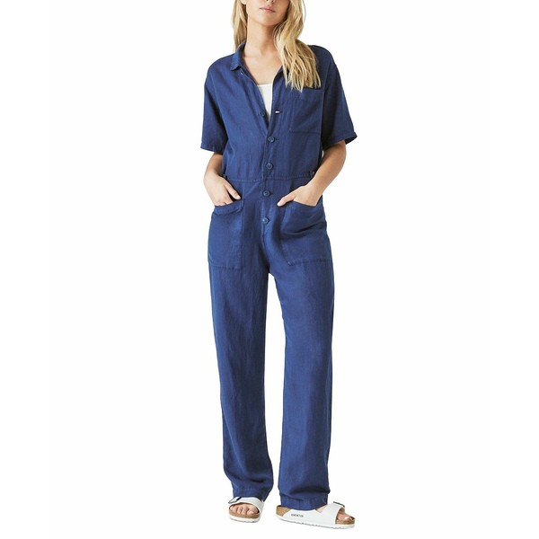 ラッキーブランド レディース カジュアルパンツ ボトムス Denim Jumpsuit On Fire