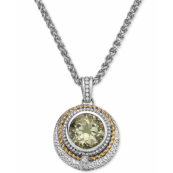 エフィー コレクション レディース ネックレス・チョーカー・ペンダントトップ アクセサリー EFFY® Green Quartz (3-3/8 ct. t.w.) &