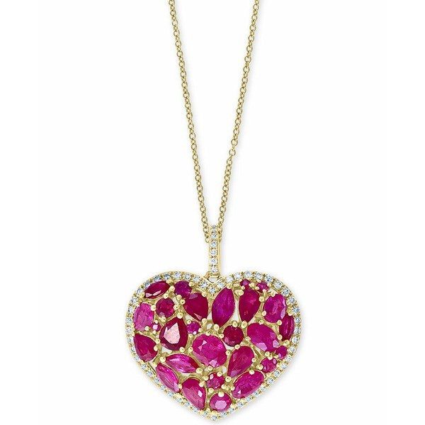 エフィー コレクション レディース ネックレス・チョーカー・ペンダントトップ アクセサリー EFFY® Ruby (4-3/4 ct. t.w.) & Diamond