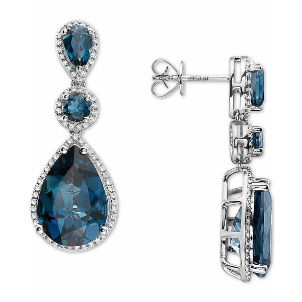 エフィー コレクション レディース ピアス＆イヤリング アクセサリー EFFY® London Blue Topaz (1-1/2 ct. t.w.) & Diamond (3/8 ct.