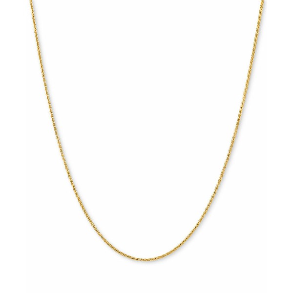 イタリアン ゴールド レディース ネックレス・チョーカー・ペンダントトップ アクセサリー Wheat Link 18" Chain Necklace in 14k Yellow