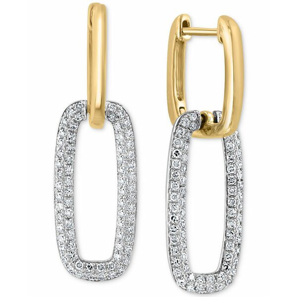 エフィー コレクション レディース ピアス＆イヤリング アクセサリー EFFY® Diamond Pavé Link Drop Earrings (5/8 ct. t.w.)