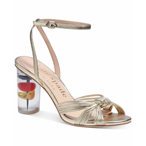 ケイト スペード レディース サンダル シューズ Women's Happy Hour Dress Sandals Pale Gold