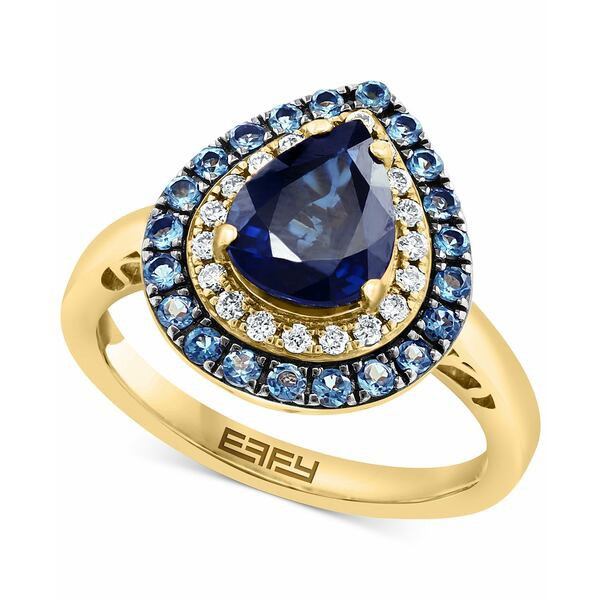 エフィー コレクション レディース リング アクセサリー EFFY® Multi-Gemstone (2-1/10 ct. t.w.) & Diamond (1/5 ct. t.w.) Teardro