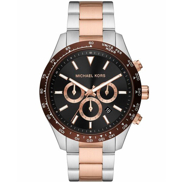 マイケルコース メンズ 腕時計 アクセサリー Men's Layton Chronograph Two-Tone Stainless Steel Bracelet Watch 45mm Two Tone