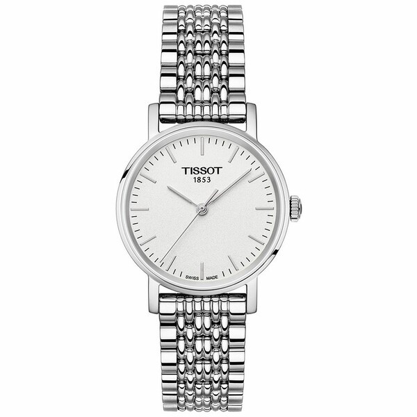 ティソット レディース 腕時計 アクセサリー Women's Swiss T-Classic Everytime Stainless Steel Bracelet Watch 30mm Silver