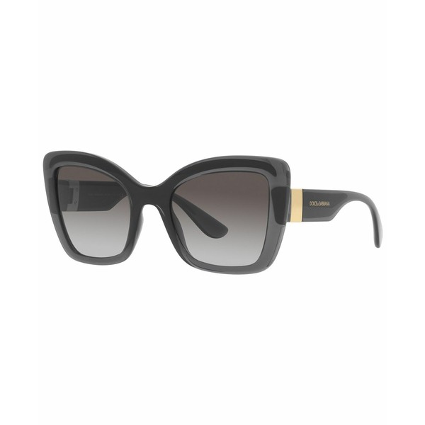 ドルチェ＆ガッバーナ レディース サングラス＆アイウェア アクセサリー Women's Sunglasses, DG6170 53 Transparent Gray, Black