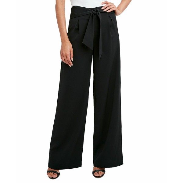 ビーシービージーマックスアズリア レディース カジュアルパンツ ボトムス Tie Waist Wide Leg Pants Black