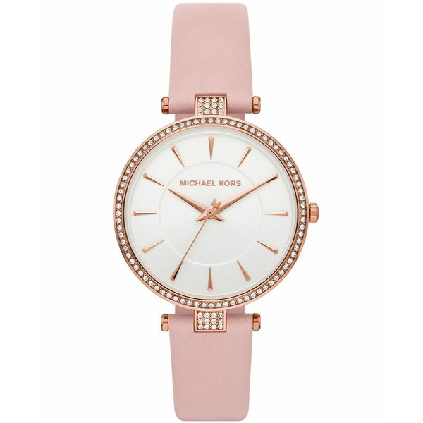 マイケルコース レディース 腕時計 アクセサリー Women's Annabeth Three-Hand Blush Leather Strap Watch 37mm Blush