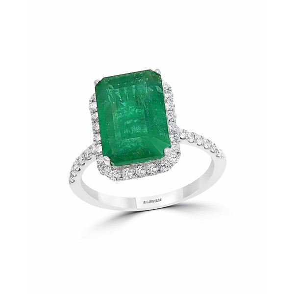 エフィー コレクション レディース リング アクセサリー EFFY® Emerald (4 7/8 ct. t.w.) and Diamond (1/2 ct. t.w.) Ring in 14k W