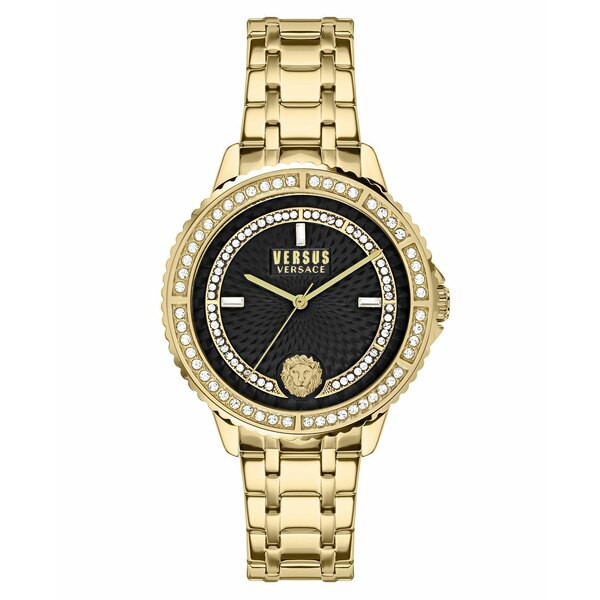 ヴェルサス ヴェルサーチ レディース 腕時計 アクセサリー Versus by Versace Women's Montorgueil Gold-tone Stainless Steel Bracelet